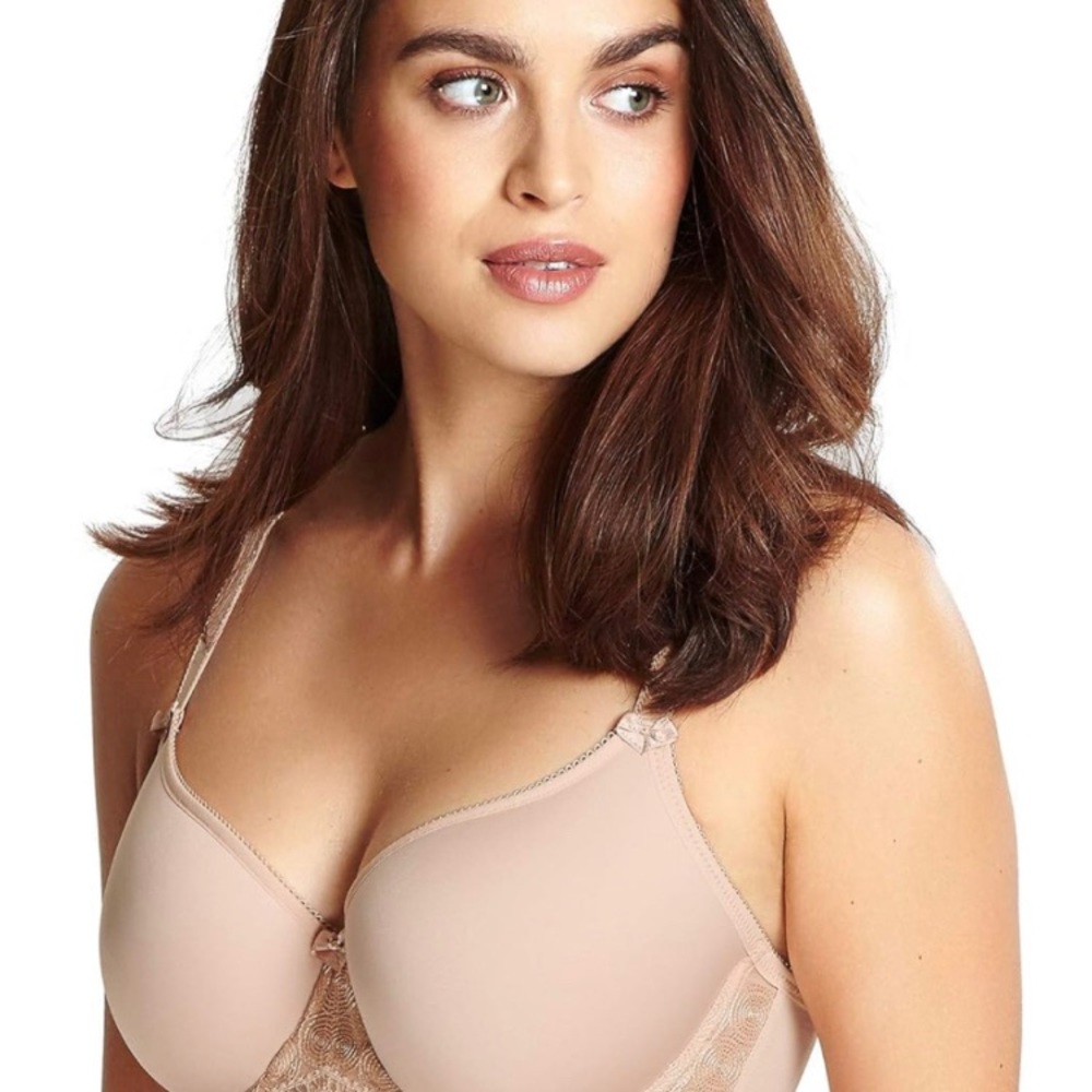 Panache Cari spacer tee shirt bra 30F in champagne colorway